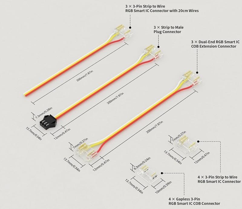 Pixel COB LED Strip Connector